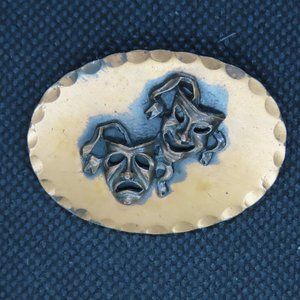 Vintage "Dafri" Copper Brass Brooch